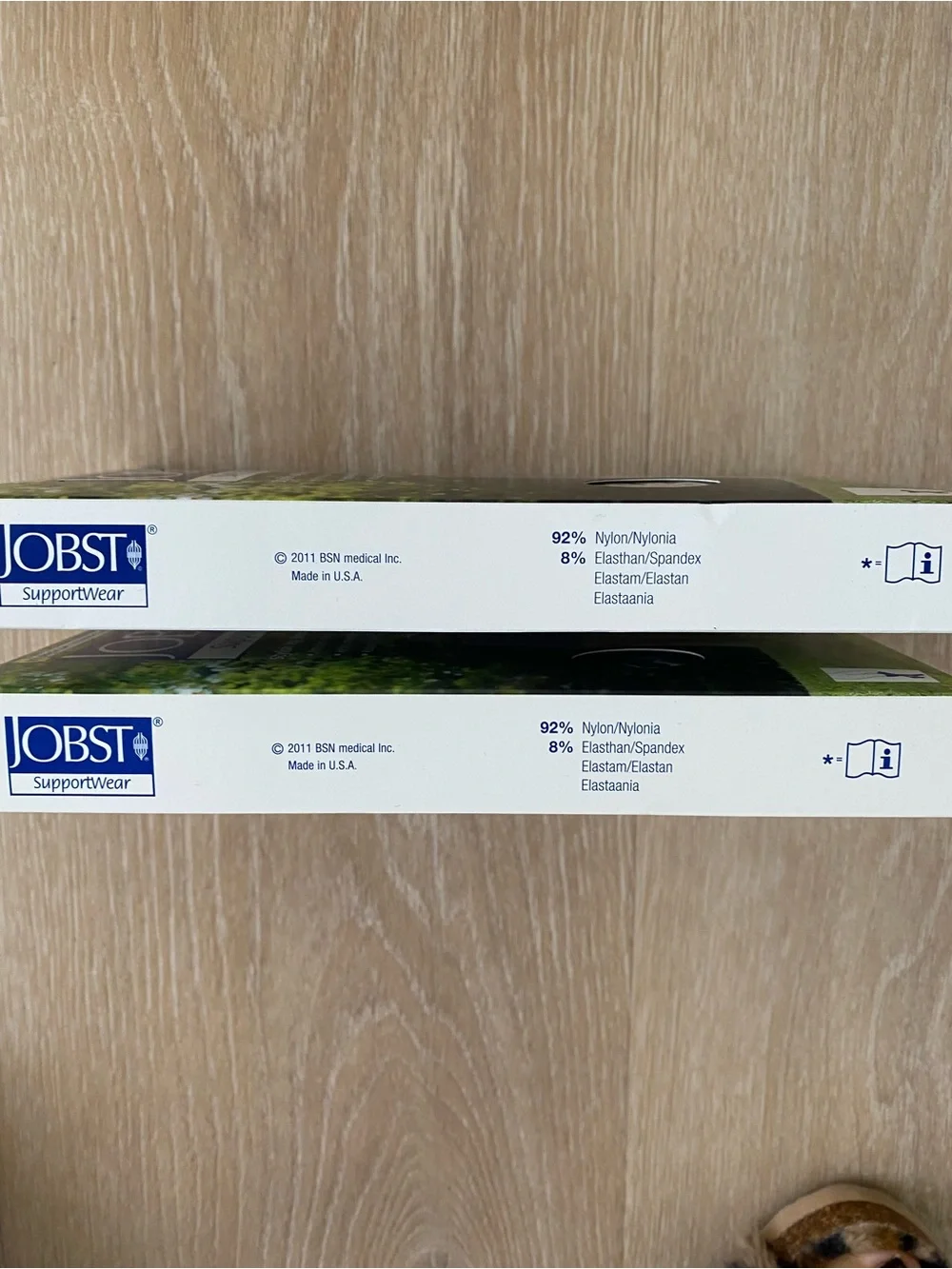 JOBST soSoft Support Wear Mild Compression 8-15 mmHg Knee Highs - Sand and Black